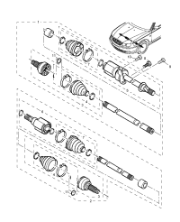 TDB90492B-Shaft assy, drive
