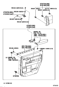 676740C030E0-GARNISH RR DOOR