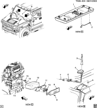 10328841-ANTENNA,M/TEL & VEH LOC(INCLS 5)(BASE)(ACDelco #10328841)