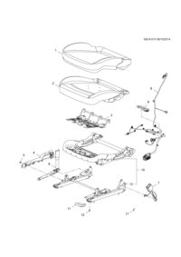 13438309-Tensioner, front seat belt anchor (20150522 front use)