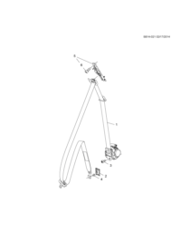 13468280-Retractor, front seat belt
