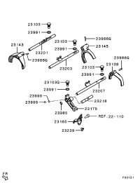 MD770946-LUG,M/T GEARSHIFT REV R