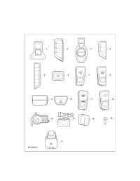 C00070668-Switch assy., rr. view lamp