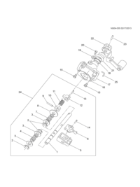 9071719-Set, shift control shaft