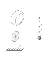 10391107-Escutcheon assy., tire