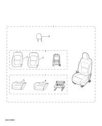 10405810ASA-Headrest assy-front seat