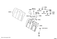 710770ZL20E2-Cover, rear seat back (for bench type)