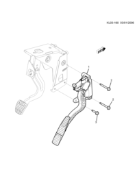 20905699-PEDAL, ACCEL(W/MDL & POSN SEN)