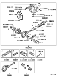 MB393957-BEARING,RR DIFF CASE
