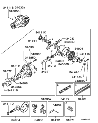 MB393470-BRG,RR DIFF DRV PINION,FR
