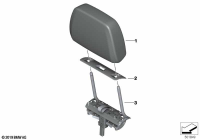 52307941593-Leather headrest assy r