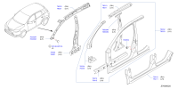 G6231DF3MA-PILLAR-FRONT,INNER UPPER LH