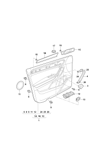 5NG868247A82V-Switch bezel