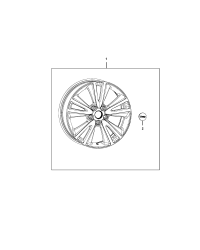 82212221-WHEEL KIT CAST ALUMINUM