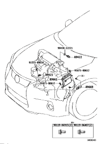 8966947070-Bracket, engine control computer, no.3