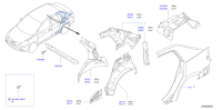 G6751ED7MA-PILLAR-REAR,INNER LH