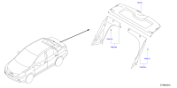 79920ED500-Garnish assy-rr seat rh
