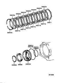 3567136010-PLATE, BRAKE CUSHION