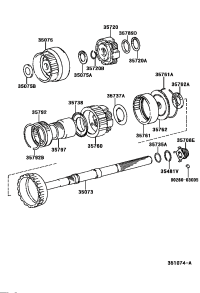 3576260030-FLANGE, REAR PLANETARY RING GEAR