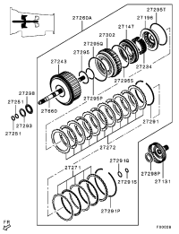 2721A005-DISC KIT,A/T REV CLUTCH