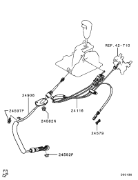 MR581204-CABLE,GEARSHIFT