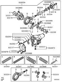 3541A005-COVER,FR DIFF CARRIER