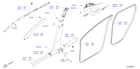 76911DF32A-GARNISH ASSY-FRONT PILLAR,RH