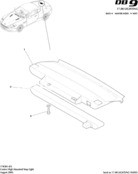 4G4313N408AC-Lamp Assy, Centre High Mounted Stop, Trimmed