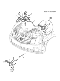 15357910-Wiring harness (including 7,9) (11 parts) (including connectors and sockets)