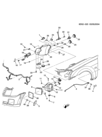 15930598-Lamp, front side turn signal (incl. 3,37, 38)