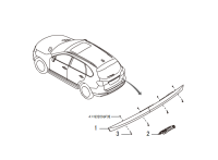 5506100XKW09A-Garnish assy., rr. license lamp