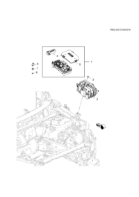 39052435-Block, engine wiring harness (incl. 4,5)