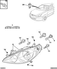 6204Z3-Headlamp assy