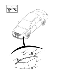 7051009400-Lamp assy-fr