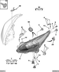 6206N9-Headlamp assy
