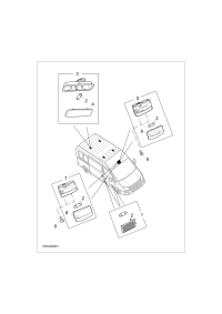 C00002755D001-Lamp assy, roof inside