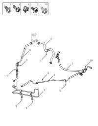 4046001800-Tube assy-power steering high pressure