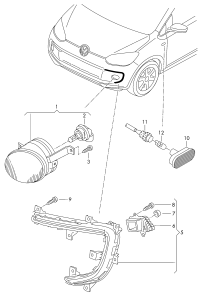 12E941055B-LED daytime running light