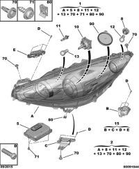 6208X7-Headlamp assy
