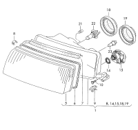 1U0941295-Motor, headlight