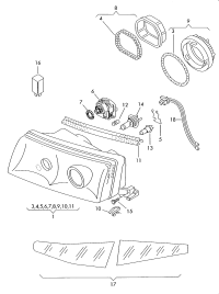 1U1941017P-Halogen headlamp and fog lamp: