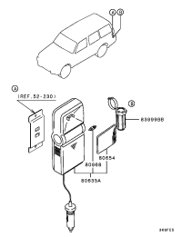 MB777742-LAMP ASSY,INSPECTION