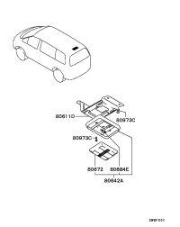MB217797-LAMP ASSY,ROOM