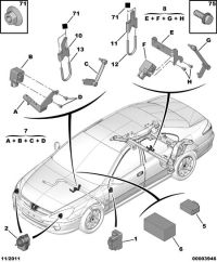 6224H0-Sensor, headlamp adjusting