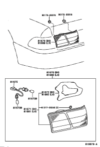 8167033130-LAMP ASSY, BACK-UP, RH