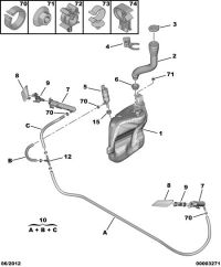 6438H1-Cap headlamp washer