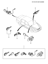 96413023-Kit, lock repair complete (incl 2-7)