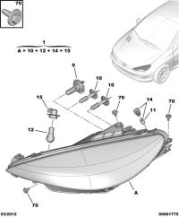 6204S9-Headlamp assy