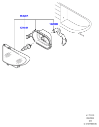 3N2115K201AA-Lamp assy-fog rh