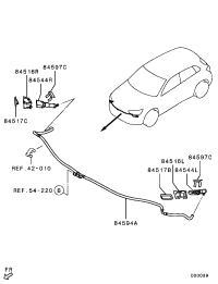 8264A223-Collar, headlamp cleaner, lh